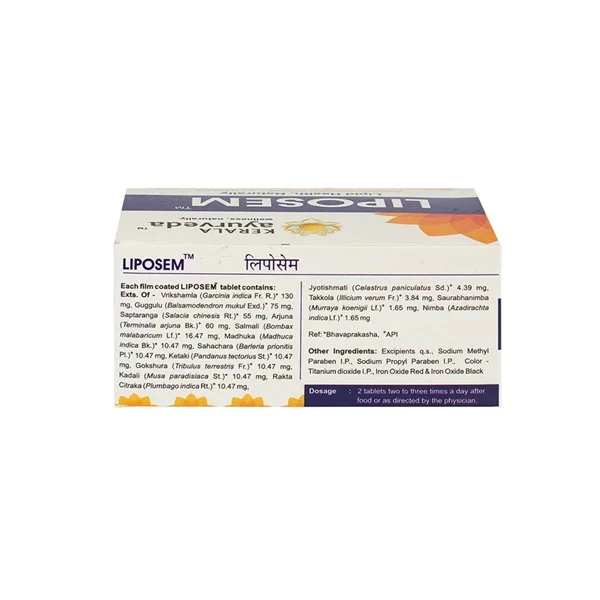 Kerala Ayurveda Liposem Tablet, 100 Tablets-2.webp